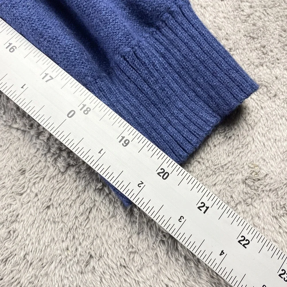 Banana Republic Luxury Blend Sweater Mens XL‎ Blue V-Neck Long Sleeve